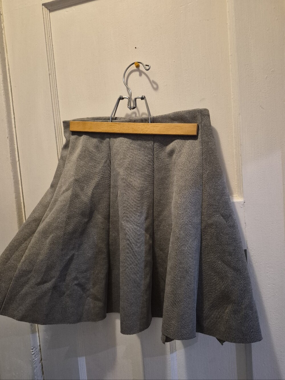 Divided Gray Circle Skirt Size Medium